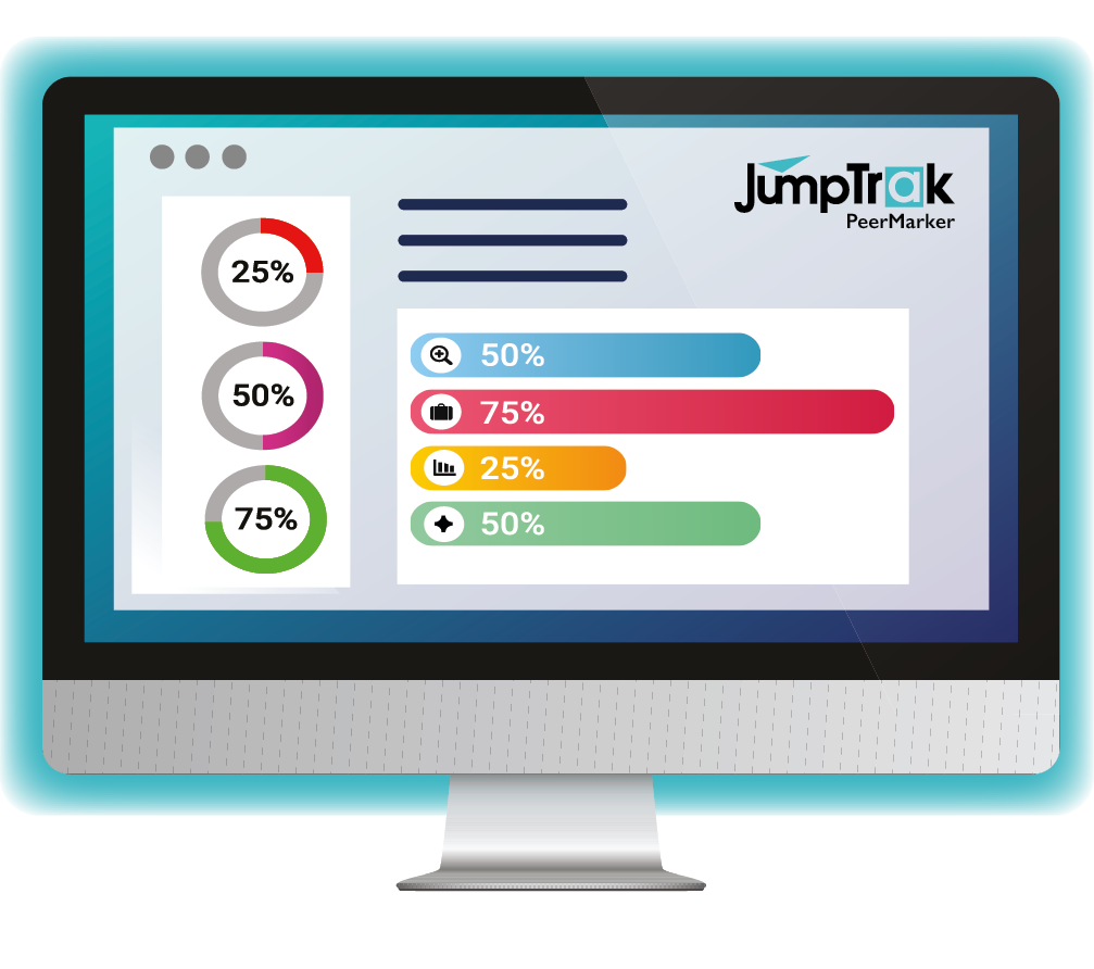 Automatic grading dashboard summarizing peer-marker performance